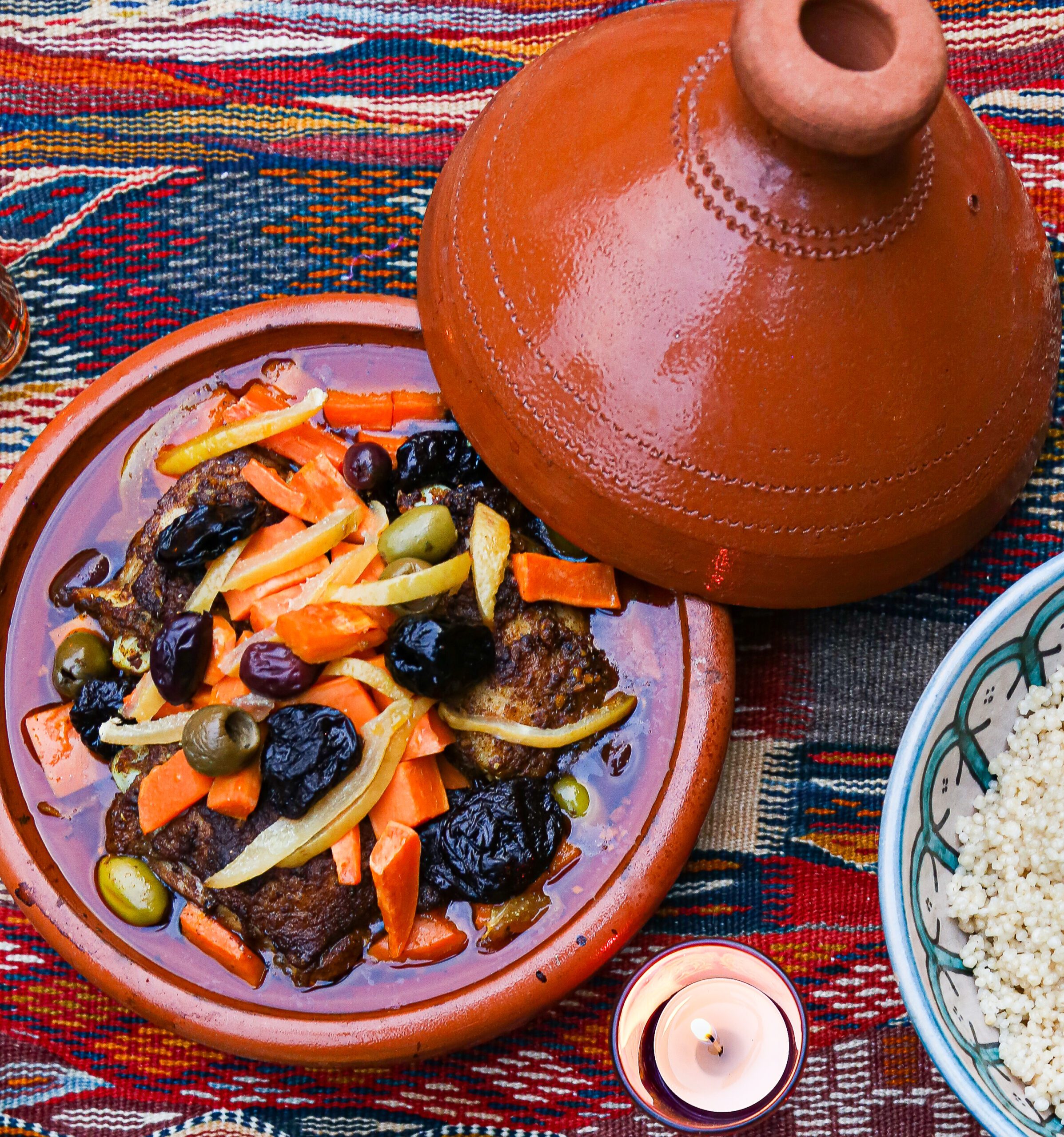 Moroccan chicken tagine
Image: Jonna Robison