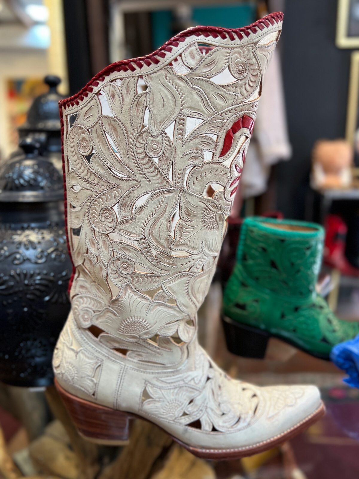 Carrie Cameron cowboy boots, San Miguel de Allende, Mexico