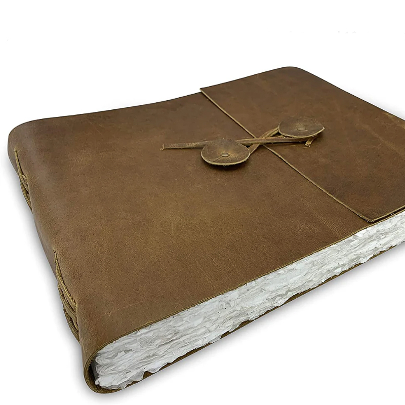 Leather travel journal