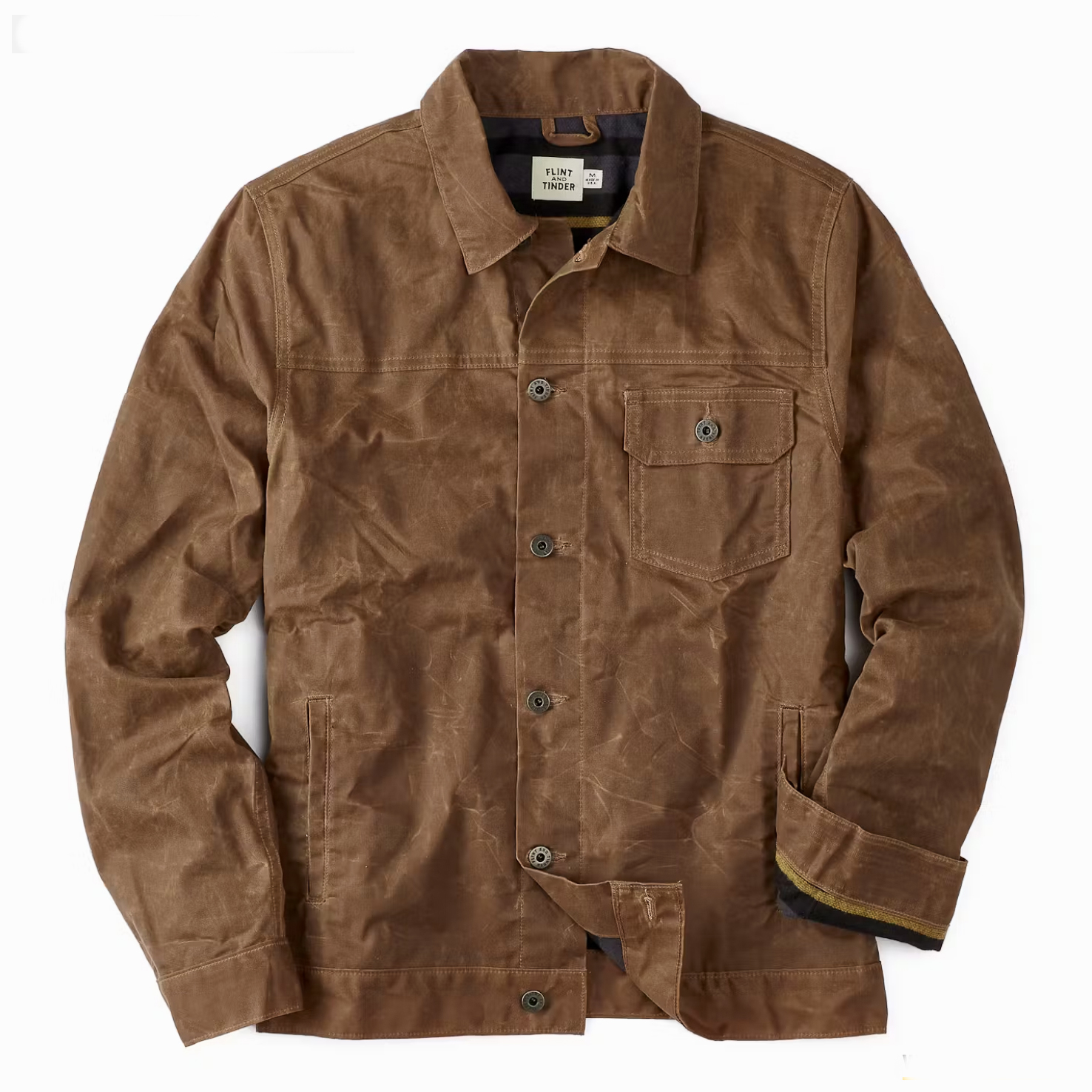 Waxed trucker jacket